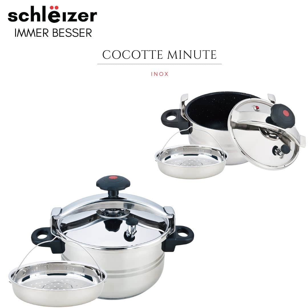 Autocuiseur Cocotte-minute schlëizer inox- Tous feux dont induction – 2in1  - Schleizer Germany